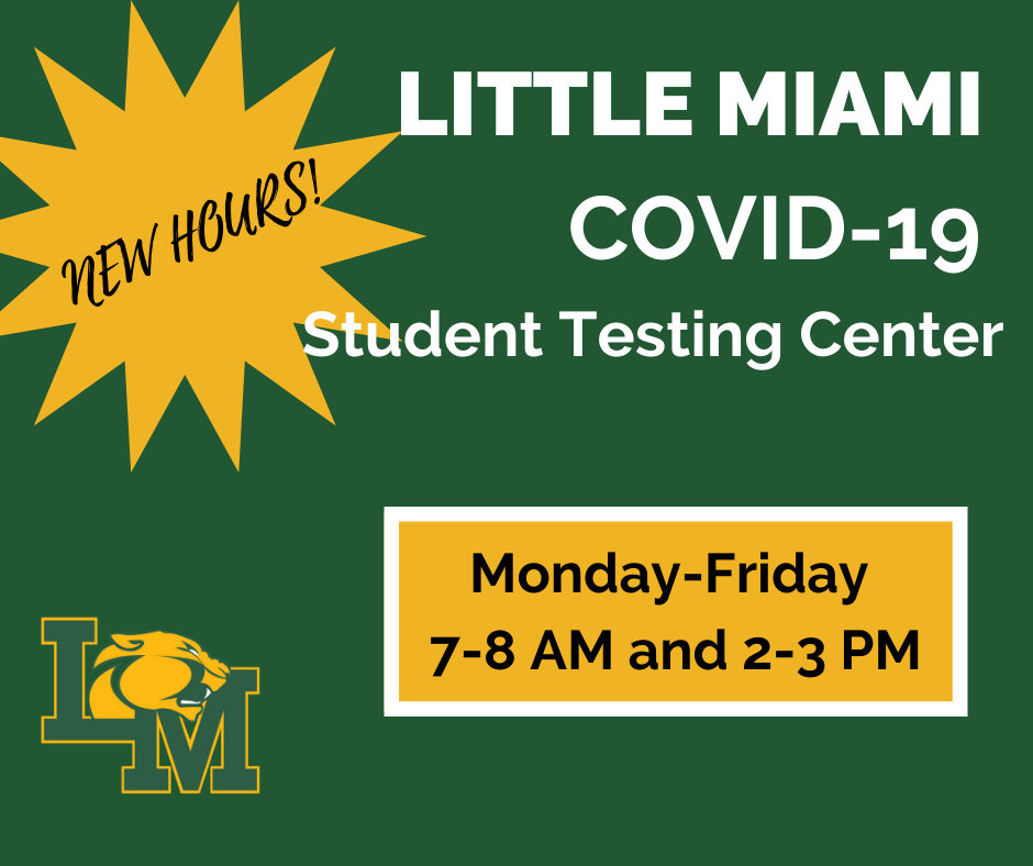 little miami covid-19 testing hour change notice